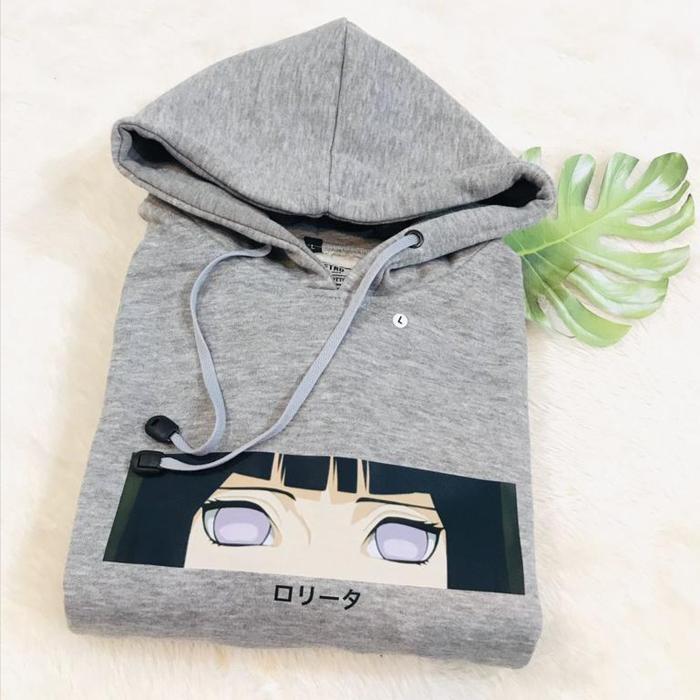 Jual Hoodie Sweater Hinata Hyuga Eyes Kanji Anime Manga Naruto