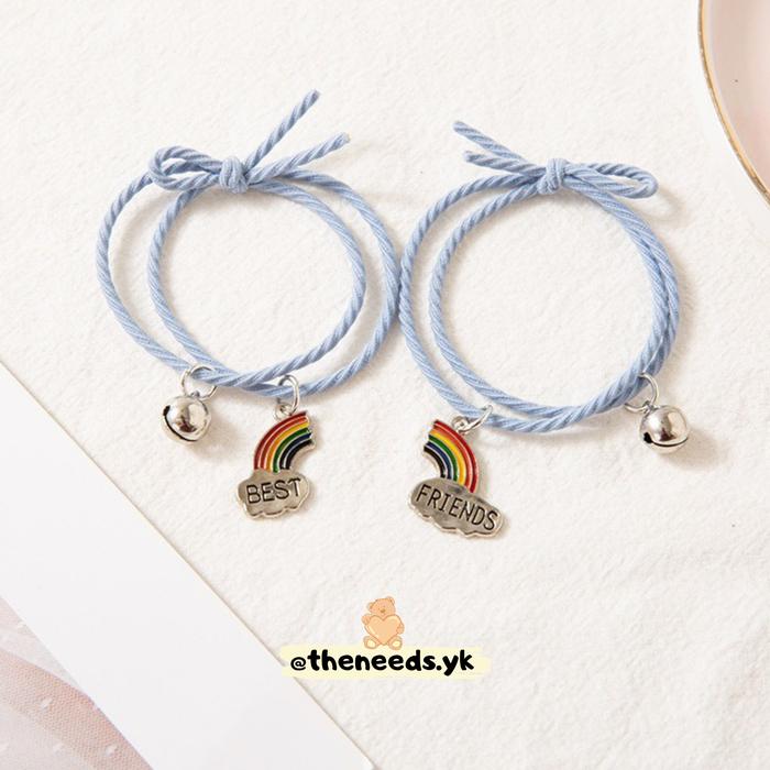 Gambar Gelang Couple Best Friend - Gelang Persahabatan - Gelang Magnet Couple - Biru Pastel dari The Needs Yk undefined Tokopedia