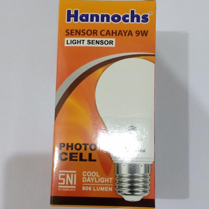Gambar LAMPU LED HANNOCHS LEDBULB SENSOR LIGHT CAHAYA 9w OTOMATIS NYALA dari Duniauniversal undefined Tokopedia