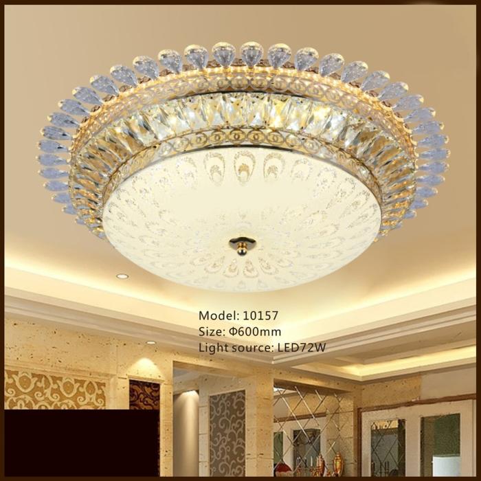 Gambar Lampu tempel hias plafon CRYSTAL DIAMETER size 60 CM LED 4 sinar warna dari wiradio undefined Tokopedia