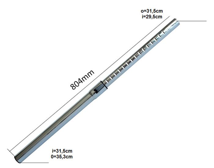 Gambar 32mm Metal Telescopic Pipe Straight Extension Tube Vacuum Cleaner - outer 31-35 dari KRstorex undefined Tokopedia