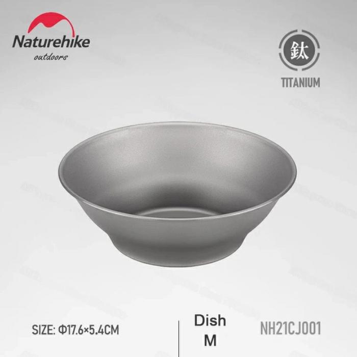 Gambar BOWL PLATES TITANIUM NATUREHIKE NH21CJ001 MANGKOK PIRING ULTRALIGHT - DISH 575ml dari Mountain.Gear undefined Tokopedia