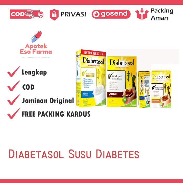 Gambar Diabetasol Susu Diabetes 180 gram - Vanilla dari Apotek Esa Farma undefined Tokopedia