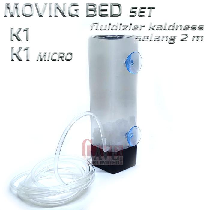 Gambar Moving bed set filter aquarium kaldness K1 fluidizer media filter - MV BED K1, HITAM dari REPTILESTORE. ID undefined Tokopedia