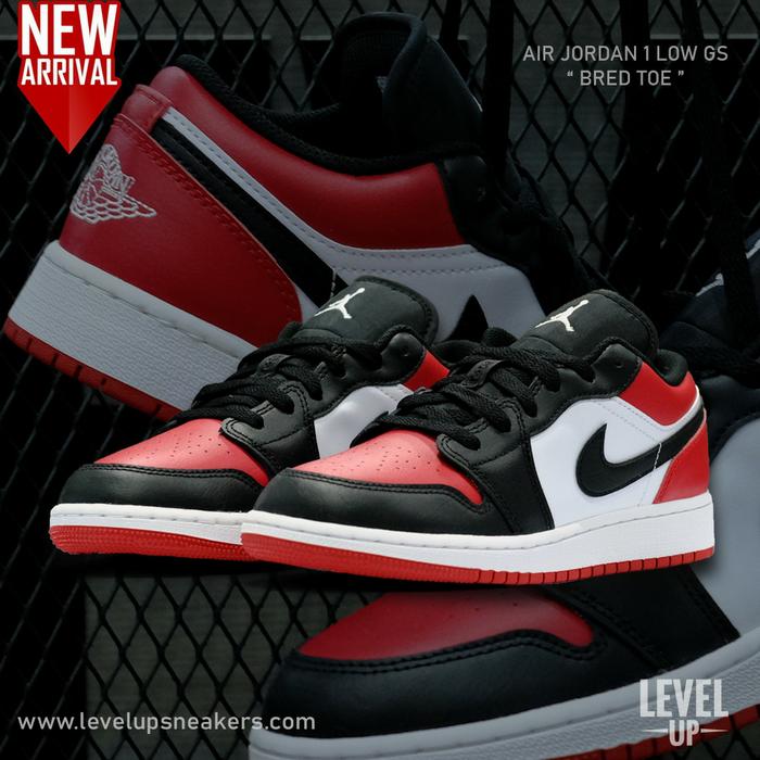 Jual Air Jordan 1 Low Bred Toe 100% Authentic - 37.5 - Jakarta Utara -  Level Up Sneakers | Tokopedia