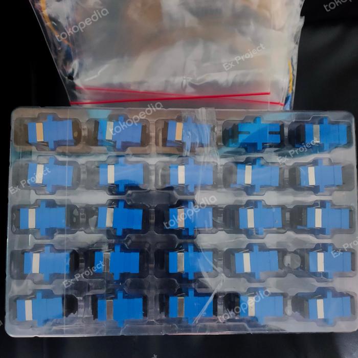 Jual Adapter SC UPC Barrel Sambungan Fiber Optik 50 Pcs - Kota Surabaya ...