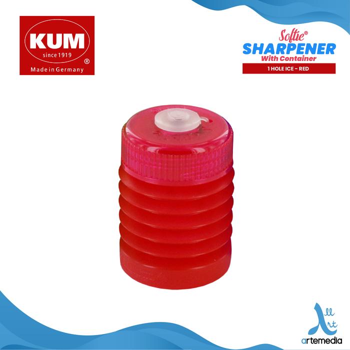Gambar Rautan Pensil KUM Sharpener Magnesium Softie Container - 1 HL ICE RED dari Artemedia_NEW undefined Tokopedia