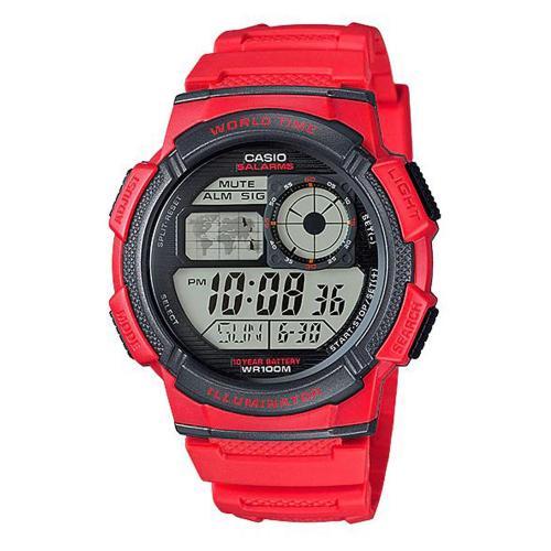 Gambar CASIO AE-1000W JAM TANGAN PRIA ORIGINAL GARANSI RESMI - Merah dari Masterpiece Time undefined Tokopedia