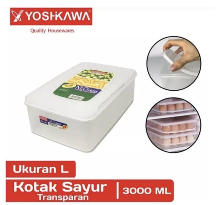 Gambar Yoshikawa Ompreng Plastik Sealware Box Persegi Toples Makanan Makan - K-0128 dari QuinGo undefined Tokopedia