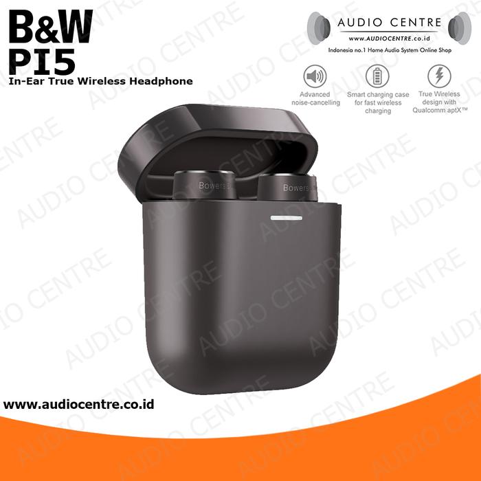 Gambar Bowers & Wilkins BW PI5 In-Ear True Wireless Headphone - Charcoal dari Audio Centre Official undefined Tokopedia