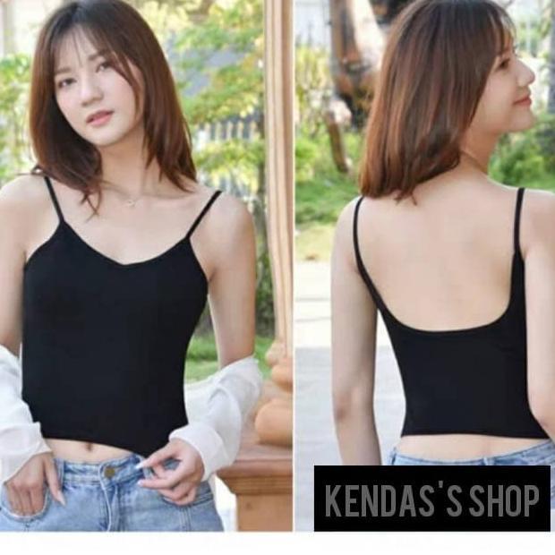 Gambar Tanktop Backless Crop Top dari ulinnuhaulin undefined Tokopedia