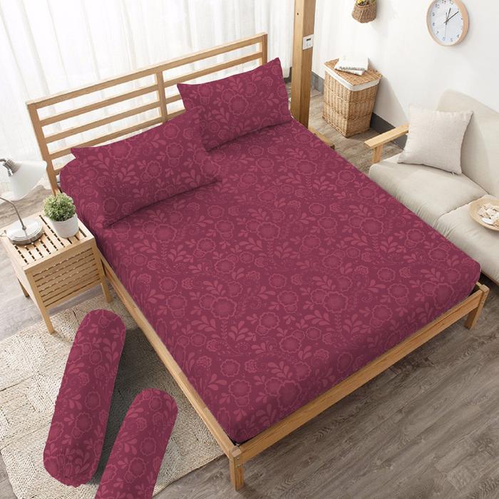 Gambar Sprei 160 Queen Embossed Edition Kintakun Dluxe Microfiber 5in1 - Anemone dari Kamar Rumahku undefined Tokopedia