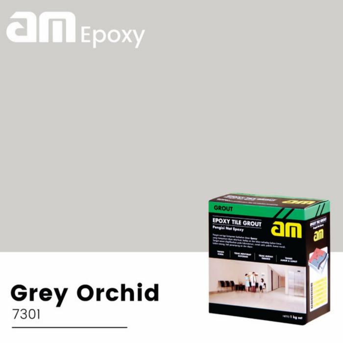 am epoxy tile grout am 55 epoxy nat kramik 1kg Grey Orchid