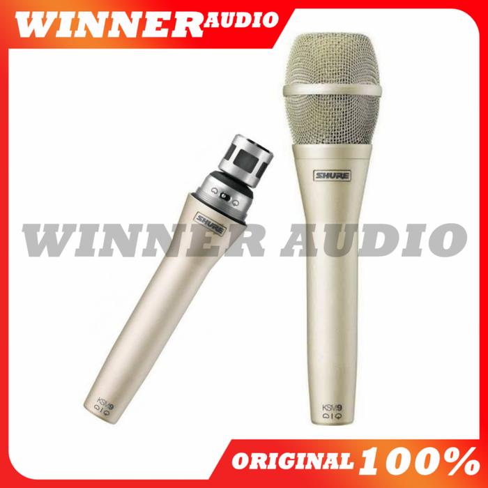 Gambar MICROPHONE SHURE KSM 9 PREMIUM CONDENSER MIC ORIGINAL dari WINNER AUDIO undefined Tokopedia
