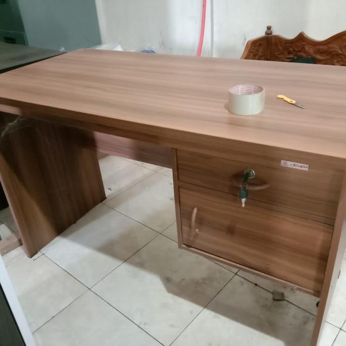 Gambar meja kantor meja kerja meja tulis MT 3001 EXPO meja kantor 120 cm - Teakwood dari DMC Furniture BDG undefined 3 Tokopedia
