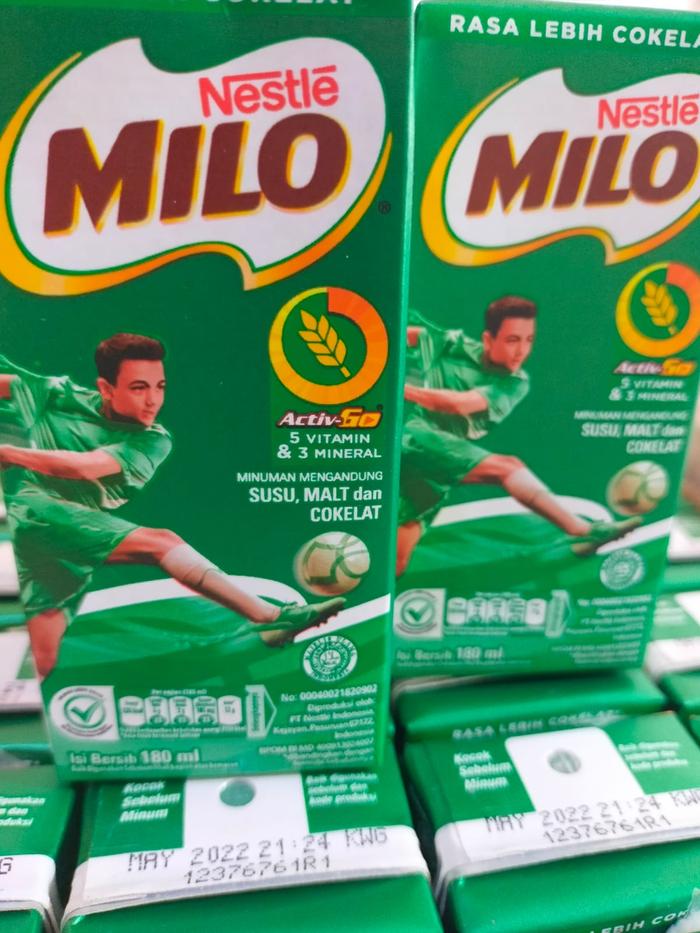 Gambar Nestle MILO ACTIV-GO UHT Susu Cair Coklat 180ml dari GEROSO TOKO TRI undefined Tokopedia