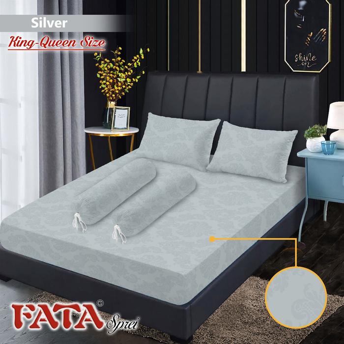Gambar GROSIR SPREI SILVER FATA UK.180&160 - queen dari Bedcover Fata undefined Tokopedia