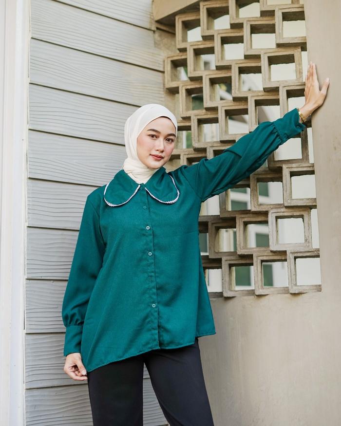 BLOUSE TERBARU 2021 SISSIE TOP BLOUSE ATASAN WANITA EMERALD