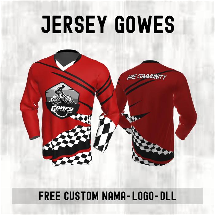 Gambar Baju Kaos Jersey Sepeda Gowes Trail Downhill Balap Lengan Panjang 883 - COWOK S dari ProDistroKaos undefined Tokopedia