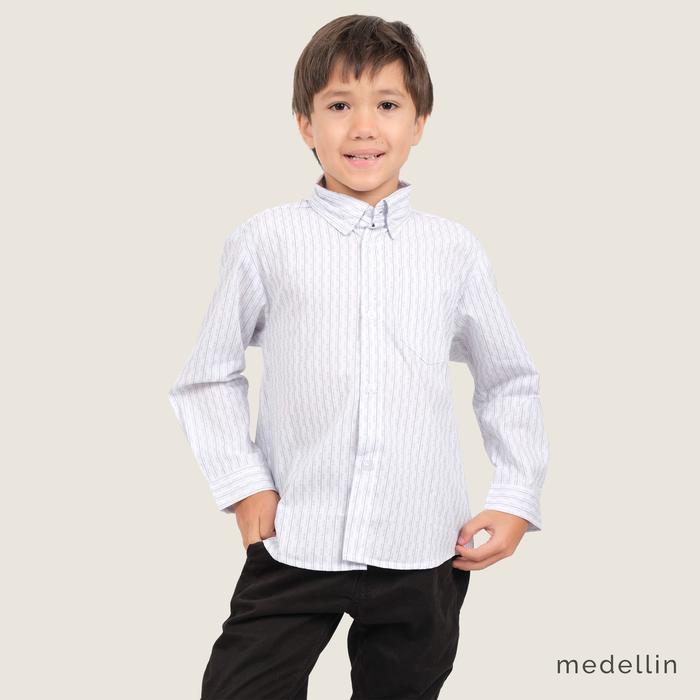 Gambar MEDELLIN Kemeja Anak Lengan Panjang 201159 PUTIH - Putih, S dari Medellin Store undefined Tokopedia