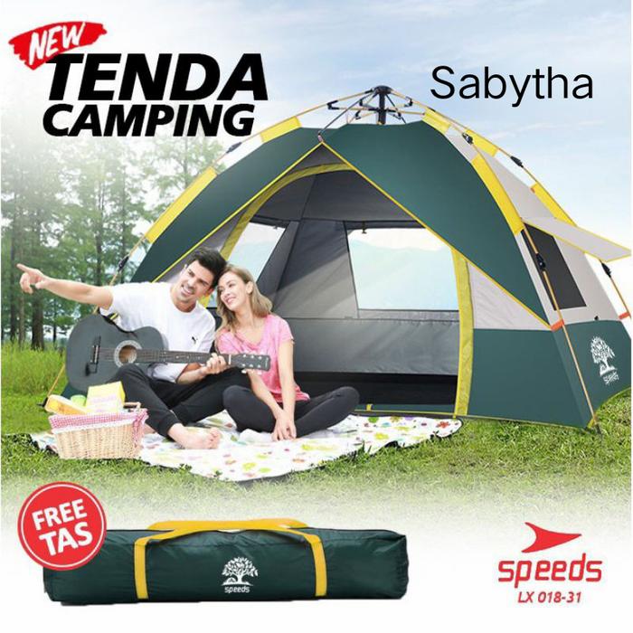 Gambar SPEEDS LX 018-08 TENDA CAMPING OTOMATIS 4-5 ORANG WATERPROOF - LX018-31 dari Sabytha undefined Tokopedia