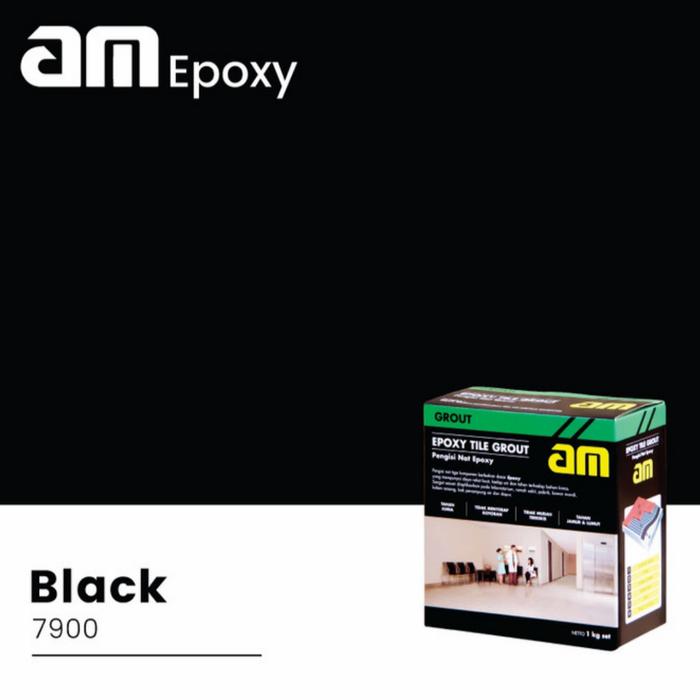 am epoxy tile grout am 55 epoxy nat kramik 1kg Black