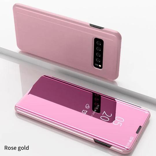 Gambar Clear View Case Redmi Note 10 / Note 10s 4G Standing Flip Cover Casing - Merah Muda dari Go Shop 101 undefined Tokopedia
