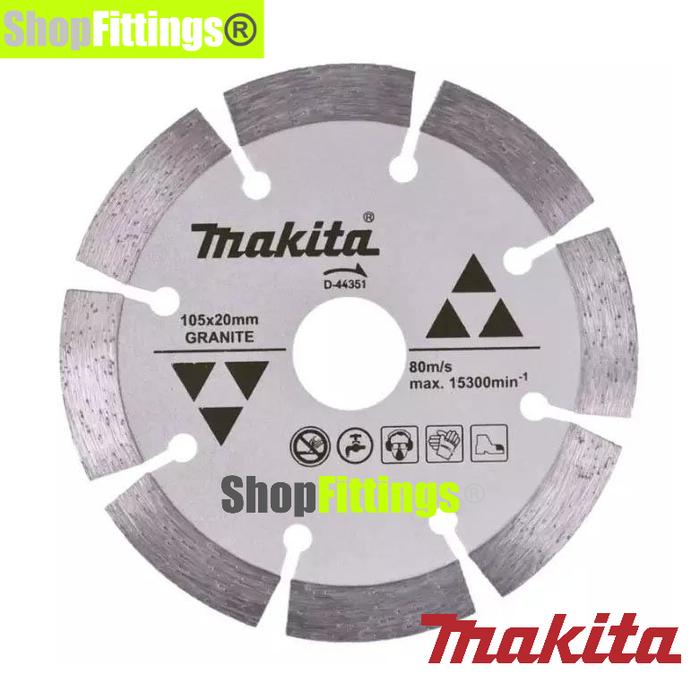 Gambar Mata Pisau Potong Keramik Granite Diamond Wheel 4 inch Makita D 44351 - D44351/15300rpm dari Shop Fittings undefined Tokopedia
