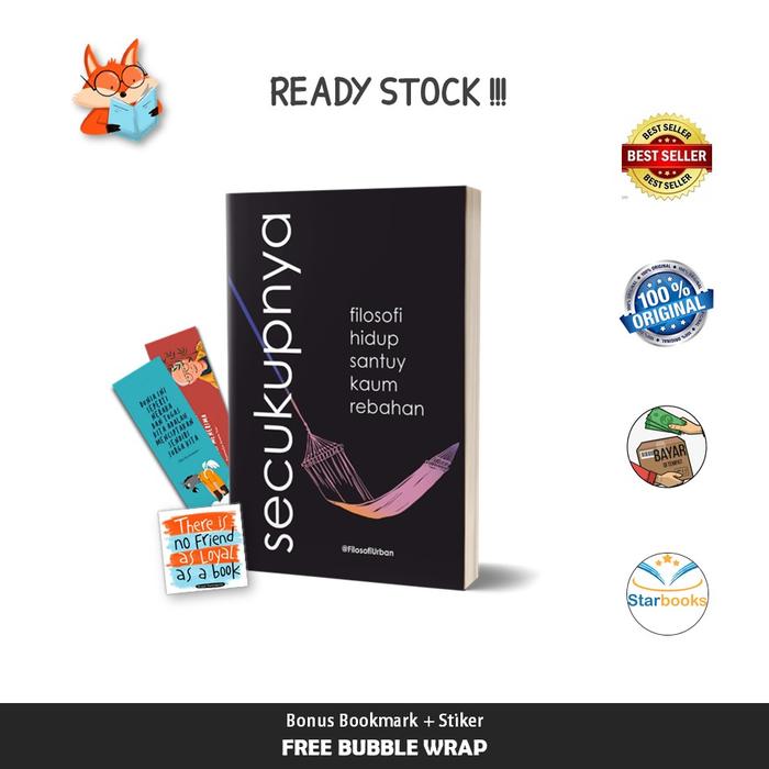 Gambar Buku Secukupnya Filosofi Hidup Santuy Kaum Rebahan - Vice Versa Books dari Starbooks Jakarta undefined Tokopedia