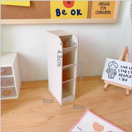 Gambar TP109 Tempat Pensil Stationery Meja Belajar Desktop Pen Holder Storage - Cream dari Jwenc undefined Tokopedia