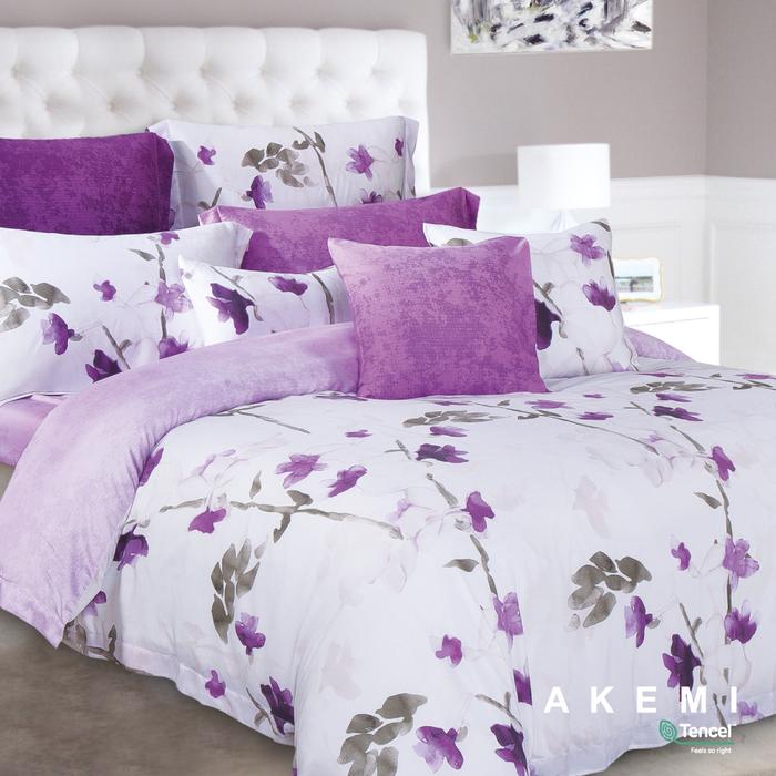 Gambar AKEMI Tencel Modal Ardent Quilt Cover Set+Free 1pc Quilt Queen 210x210 - Tamesis dari AKEMI OFFICIAL STORE undefined Tokopedia