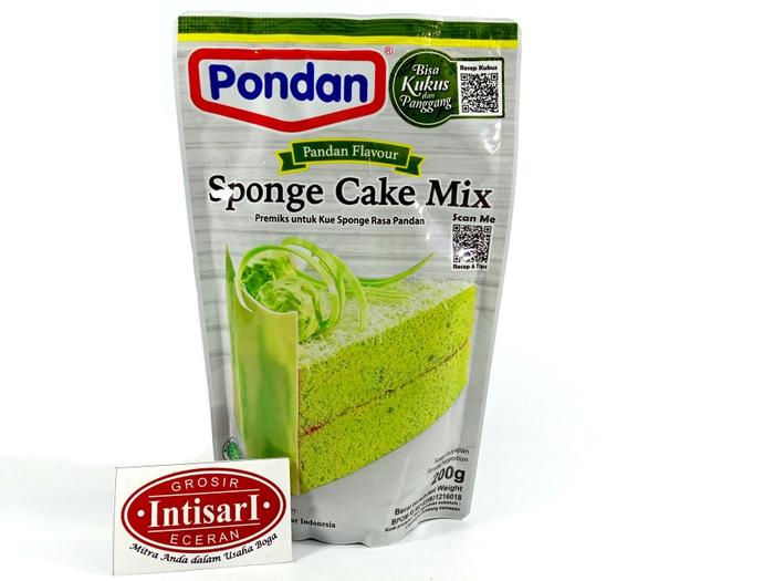 Gambar Pondan Sponge Cake 200gr / Tepung Premix Siap pakai - pandan dari Intisaritbk undefined Tokopedia