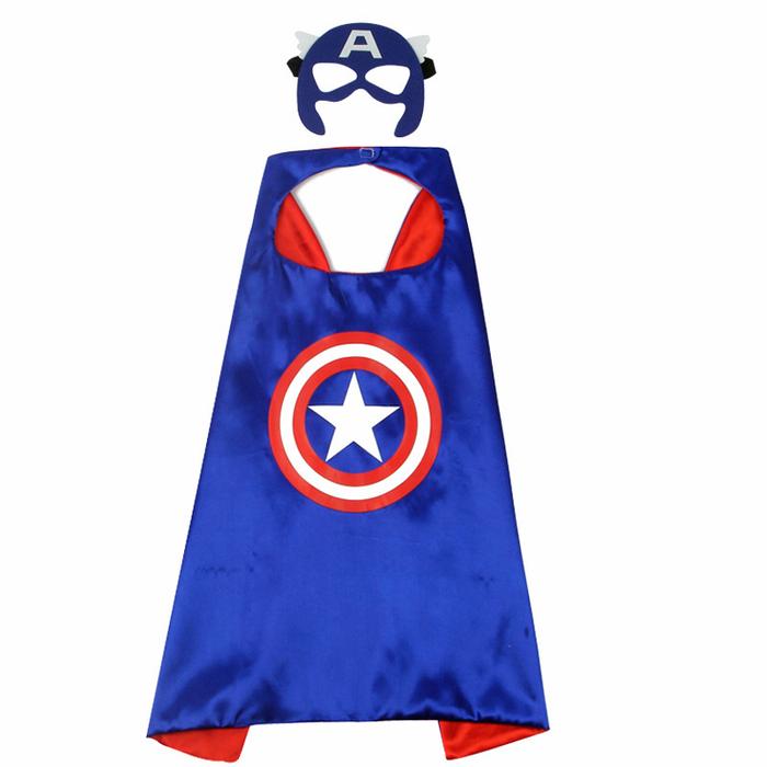Gambar Jubah Set Topeng Superhero Murah Kostum Halloween Anak Murah Cosplay - CAPTAIN AMERICA dari MadisonShop undefined Tokopedia