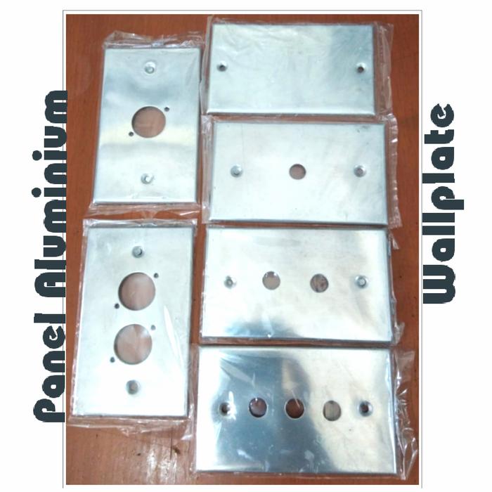 Gambar Wallplat Panel Colokan Mic Alumunium - Polos dari TRANMAKMUR AUDIO undefined Tokopedia