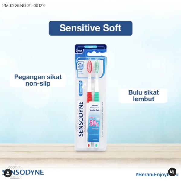 Gambar Sensodyne Sikat Gigi Toothbrush Sensitive Repair Protect Soft Extra - Sensi Soft 2pcs dari b4nch4 undefined Tokopedia