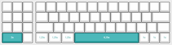 Gambar Gin V2 40% with Southpaw Numpad Keyboard - Prebuilt Kit - Clear Satin, Layout 1 dari Keyboard Kasep Co. undefined Tokopedia