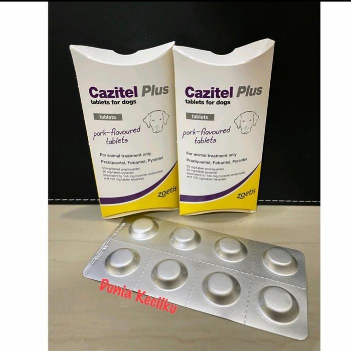 Gambar Cazitel Plus for Dogs / Obat Cacing Anjing Per Tablet dari Dunia Kecilkuu undefined Tokopedia