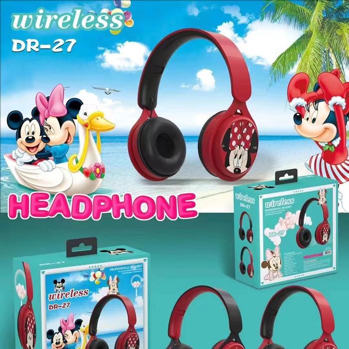 Gambar HEADPHONE BANDO BLUETOOTH TYPE DR 24 SPIDERMAN/DR 25 CAPTEN AMERICA - DR 27 MINNIE M dari Lolipopstore8888 undefined Tokopedia