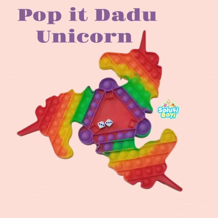 Gambar Mainan TikTok Fidget Toys Pop it Jumbo Rainbow Push Bubble Toys Viral - Unicorn dadu dari Solusi Bayi undefined Tokopedia