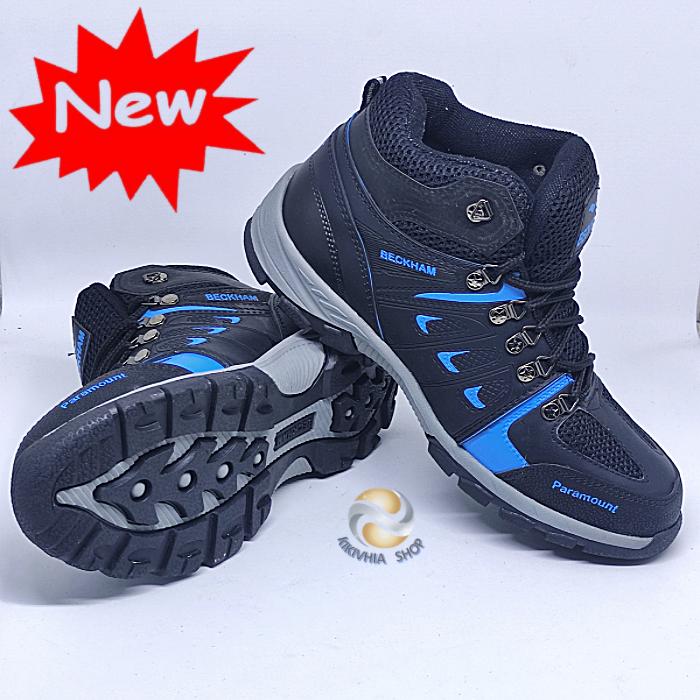 Gambar Sepatu Gunung Pria Wanita Hiking Outdoor Beckham paramout Adventure- - Hitam biru, 38 dari kikivhia undefined Tokopedia