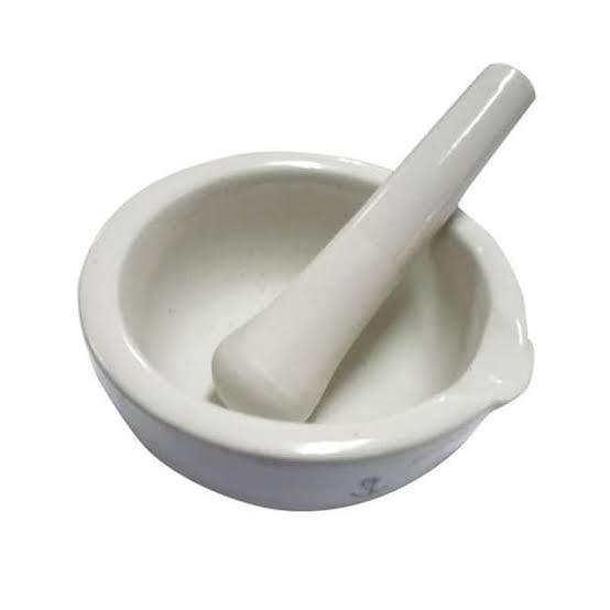 Gambar Mortar dan stamper/penggerus obat dengan diameter 8cm - 8 cm dari INDOMEDIKA JAKARTA undefined Tokopedia