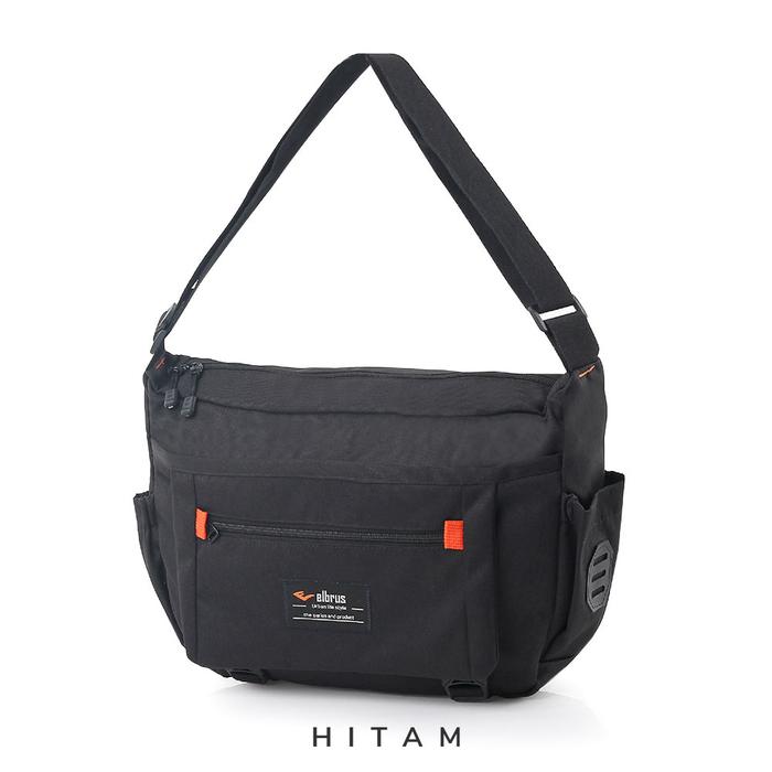 Gambar Tas Selempang Besar Sling Bag Pria Original Murah Berkualitas ETL - 751 Hitam dari da wa la undefined Tokopedia