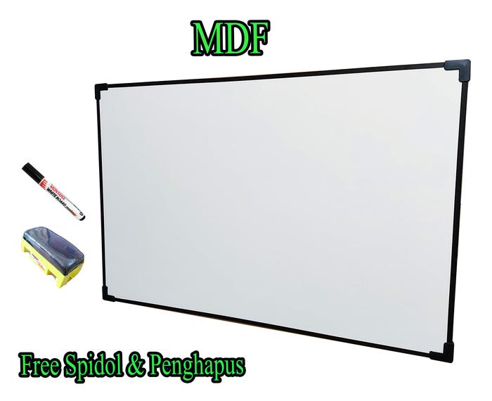 Gambar Papan Tulis 50 x 70 cm Whiteboard Magnet dan Non Magnet - MDF dari RefalJaya undefined Tokopedia