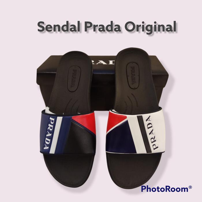 Gambar Sendal Prada Terbaru Sendal Prada Original Sendal Slide Sendal Import - Putih, 41 dari HIZZPABLOS OFFICIAL undefined 4 Tokopedia