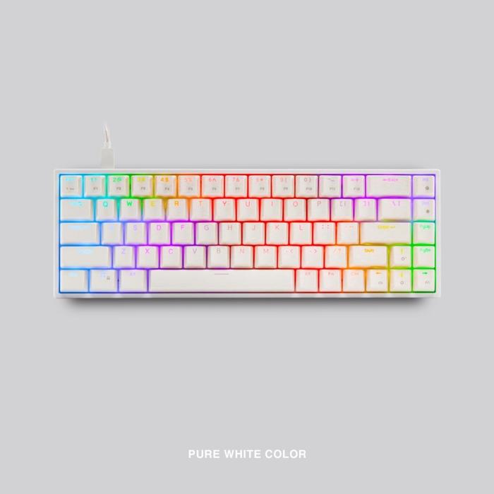 Gambar Rexus Keyboard Gaming Mechanical Daiva RX-D68 / D68 - Putih, Red Switch dari Gaming Plus Store undefined Tokopedia