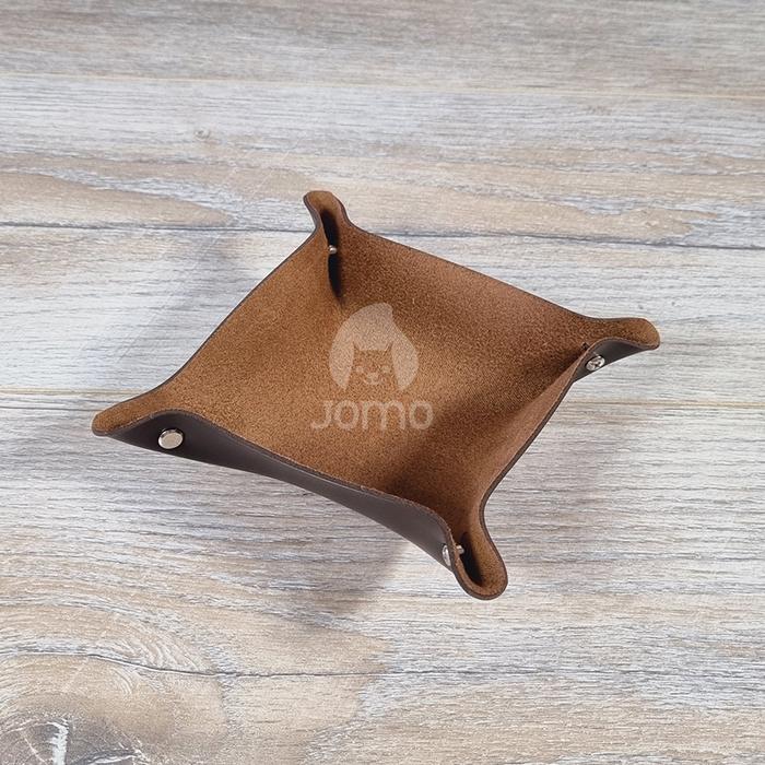 Gambar Tray Aksesoris Kulit KECIL - Desk Leather Tray - Organizer Tray - Cokelat dari Jomo Atelier undefined Tokopedia