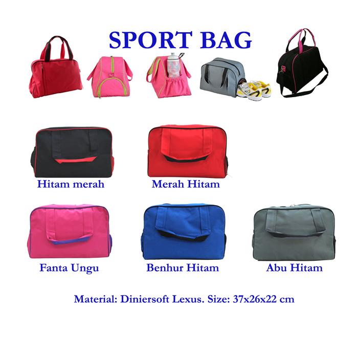 Gambar Sport Bag (Gym Bag) High Quality (10 pilihan warna) - RANDOM WARNA dari Pusat Grosir Eceran undefined Tokopedia