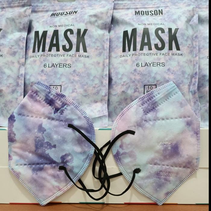 Gambar Masker KN95 Mouson Face Mask Isi 10pcs Masker KN 95 Mouson isi 10Pcs - KN95 GalaxySoft dari Five Brother Shop undefined Tokopedia