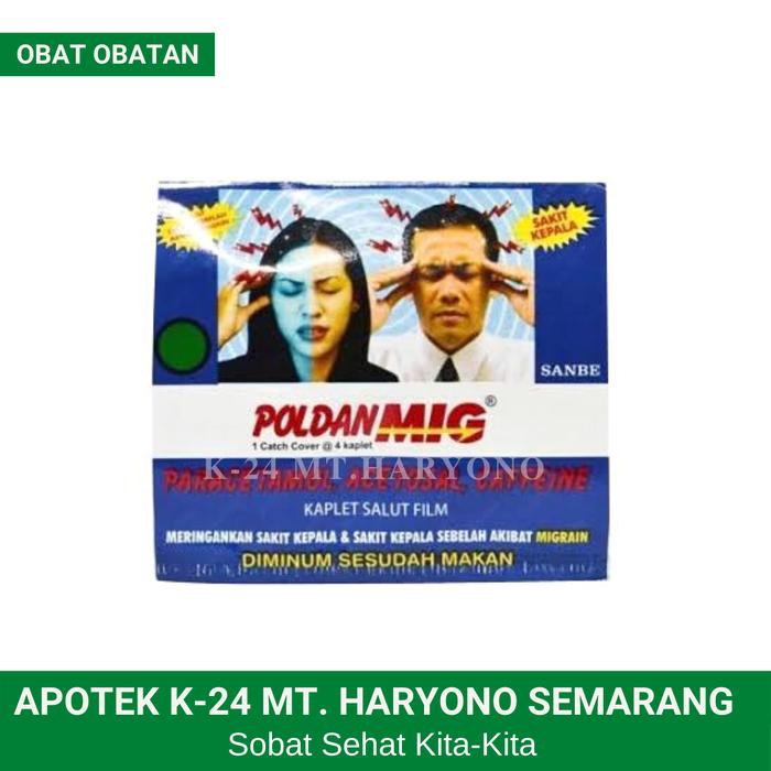 Gambar POLDAN MIG TABLET / OBAT SAKIT KEPALA dari Apotek K24 MT Haryono Semarang undefined Tokopedia