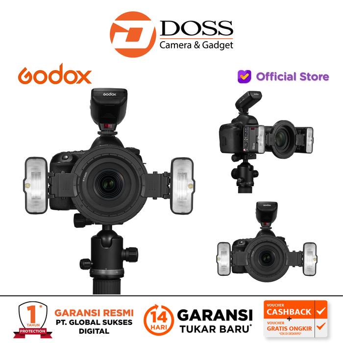 Gambar Godox MF12 Macro Flash 2-Light Kit MF 12 dari dossjogja undefined Tokopedia